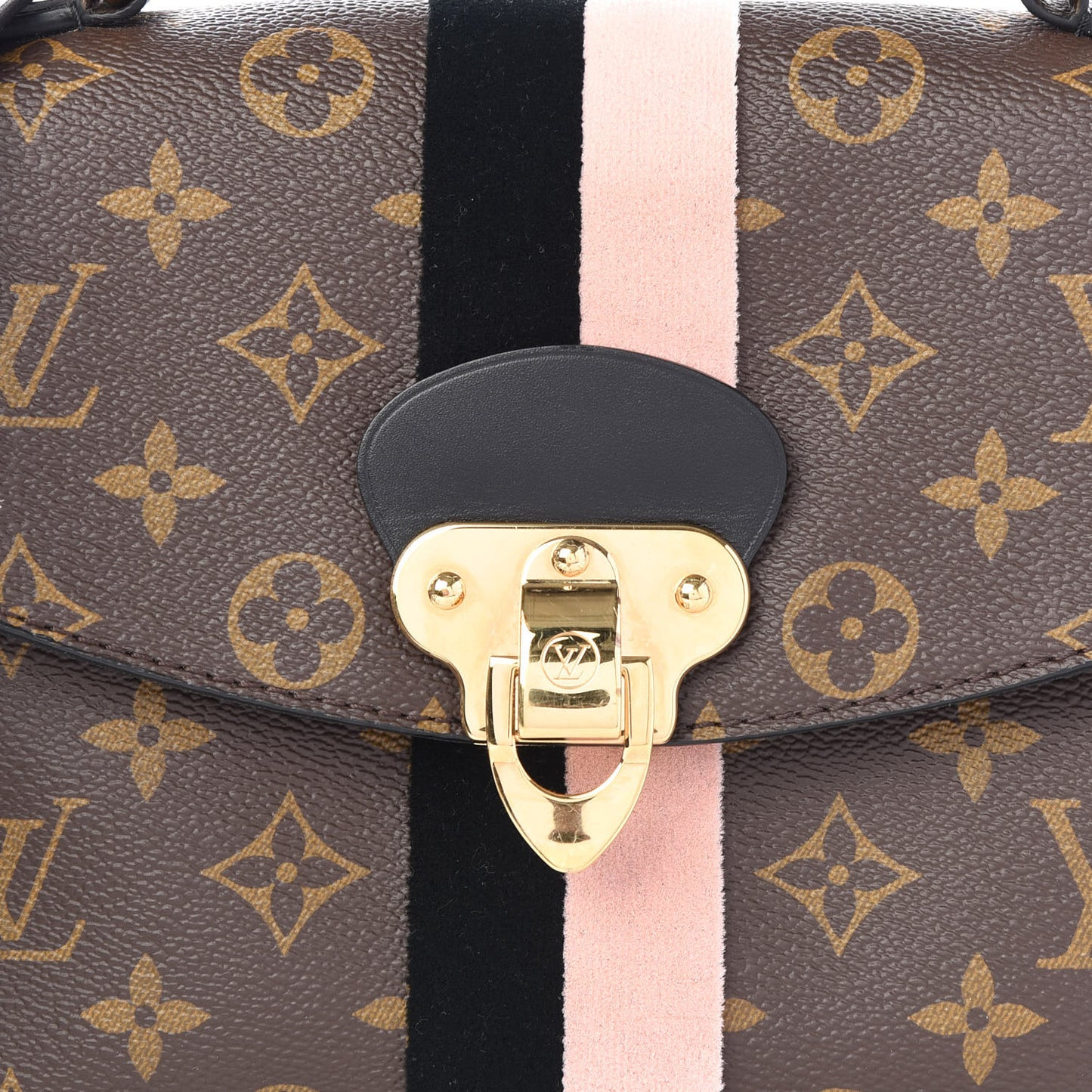Monogram Georges BB Black Rose Poudre