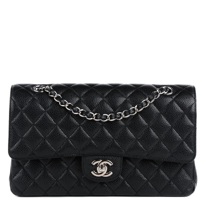 Chanel Caviar Quilted Medium Double Flap Black 1 of 9