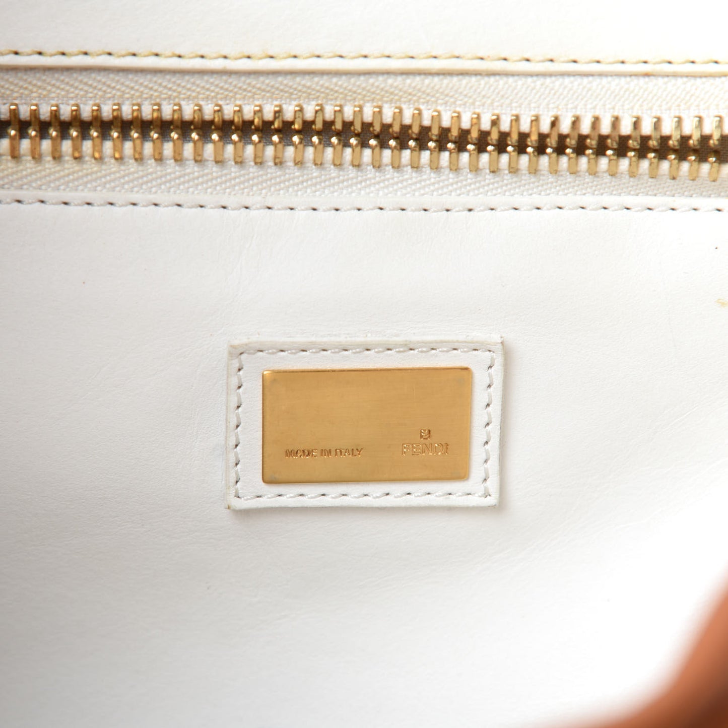 Calfskin Large Peekaboo Iconic Satchel Caramel