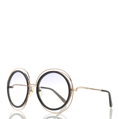 Chloe Oversized Round Carlina Sunglasses CE120S Gold 3 of 8