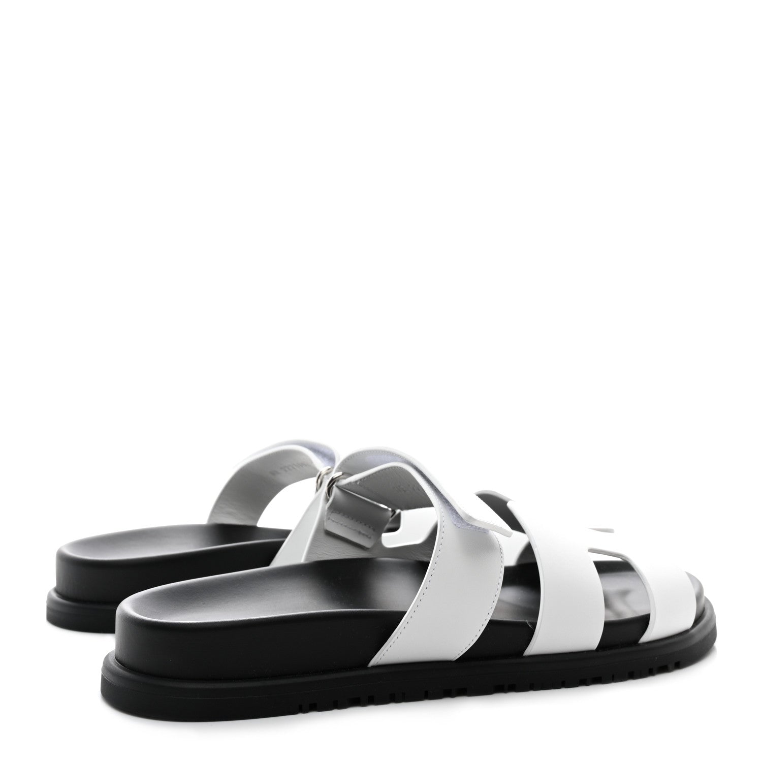Hermes Calfskin Womens Chypre Sandals 39 White 4 of 9