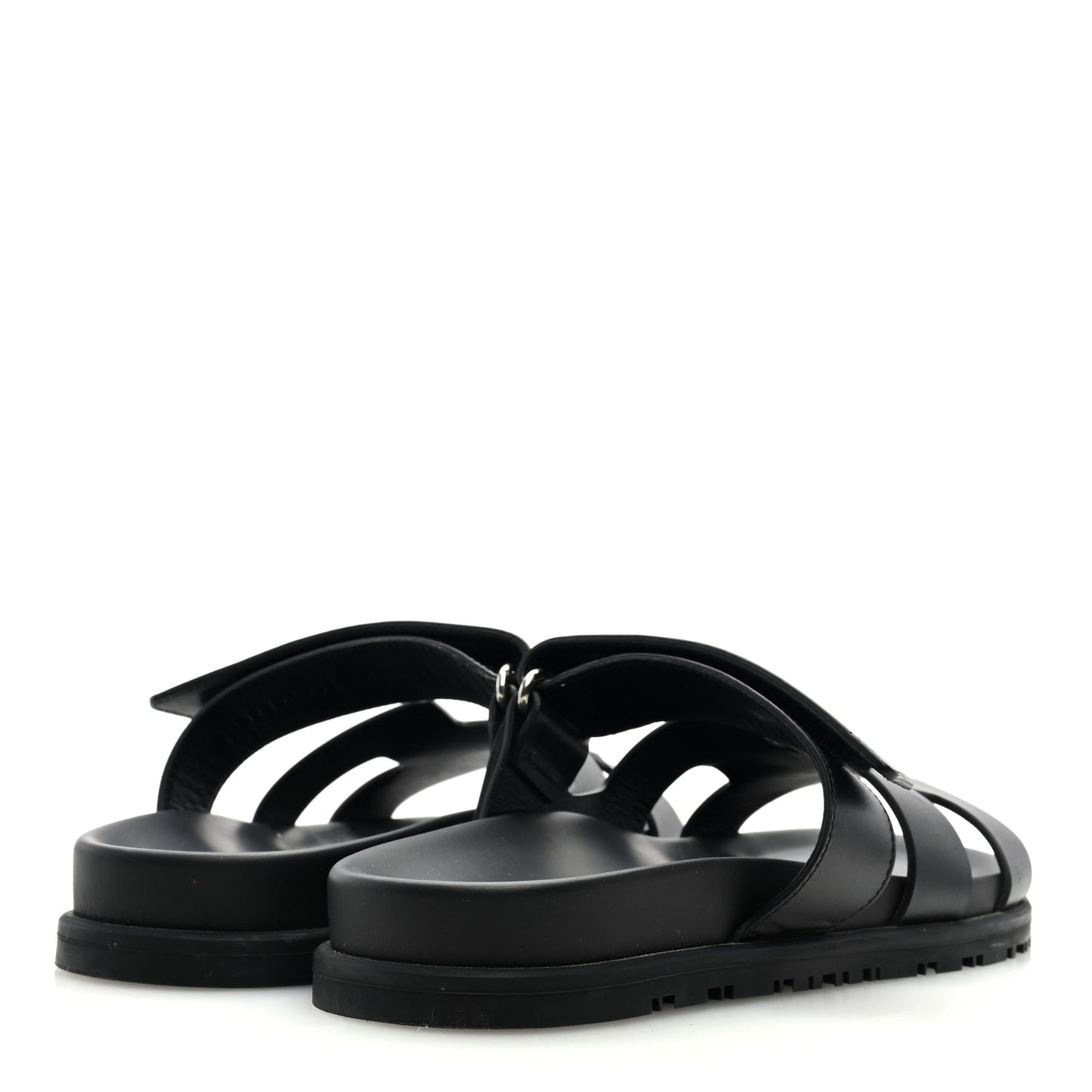 Calfskin Womens Chypre Sandals 37.5 Black
