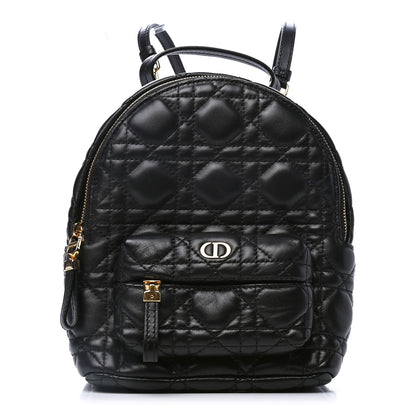 Christian Dior Lambskin Cannage Mini Backpack Black 1 of 4