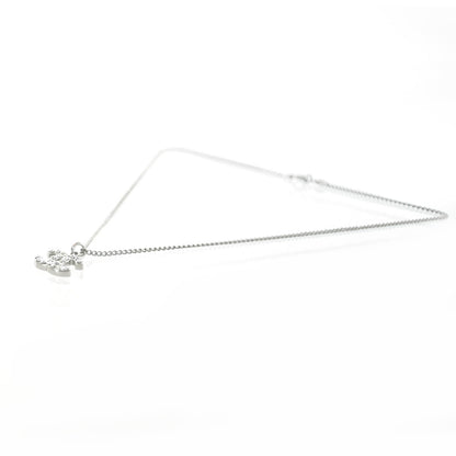 Chanel Swarovski Crystal CC Necklace Silver 3 of 5