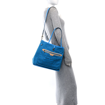 Louis Vuitton Monogram Inside Out Neverfull Bandouliere MM Gaston Blue 2 of 15