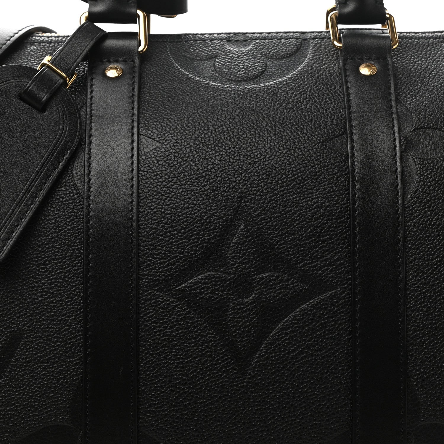 Louis Vuitton Empreinte Monogram Giant Keepall Bandouliere 45 Black 7 of 9