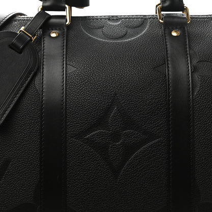 Louis Vuitton Empreinte Monogram Giant Keepall Bandouliere 45 Black 7 of 9
