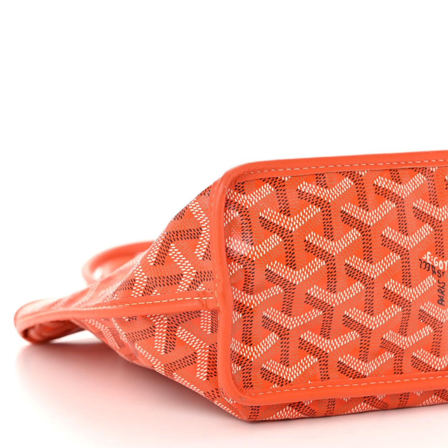 Goyardine Reversible Mini Anjou Orange Orange