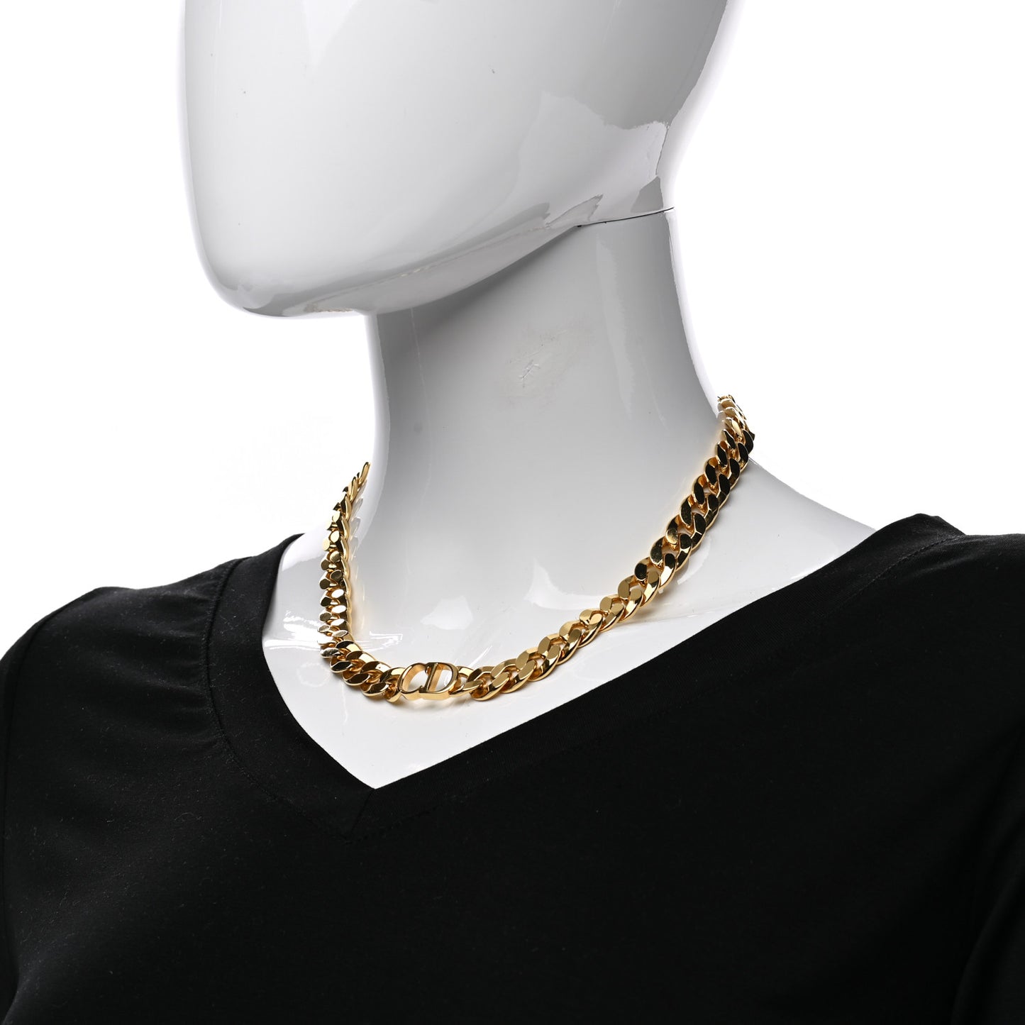 Metal Danseuse Etoile Chain Choker Necklace Gold
