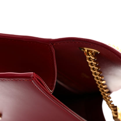 Saint Laurent Smooth Calfskin Medium Classic Monogram Kate Tassel Satchel Lipstick Red 12 of 12