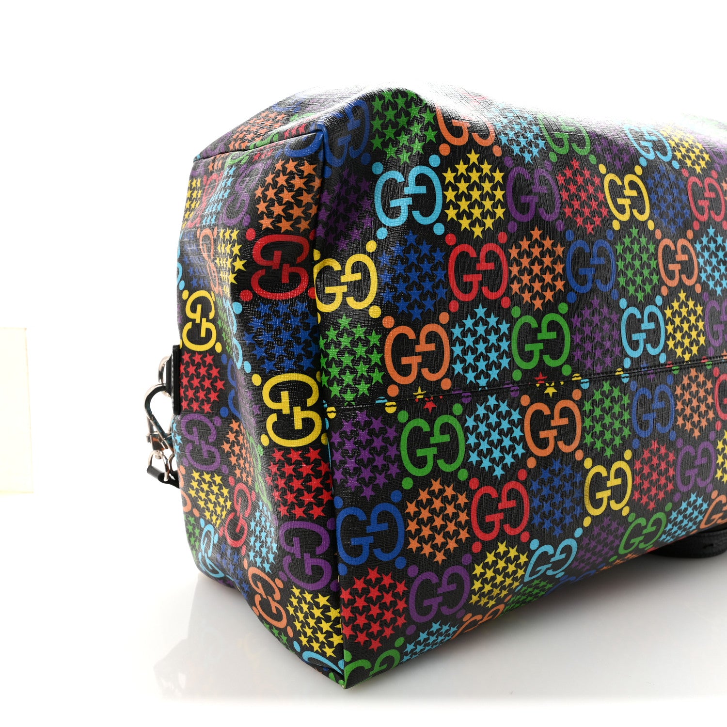 Gucci GG Supreme Monogram Psychedelic Duffle Backpack Black Multicolor 8 of 10