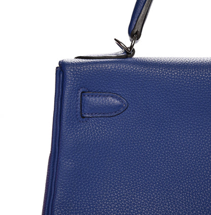 Hermes Togo Kelly Retourne 28 Bleu Electrique 31 of 32