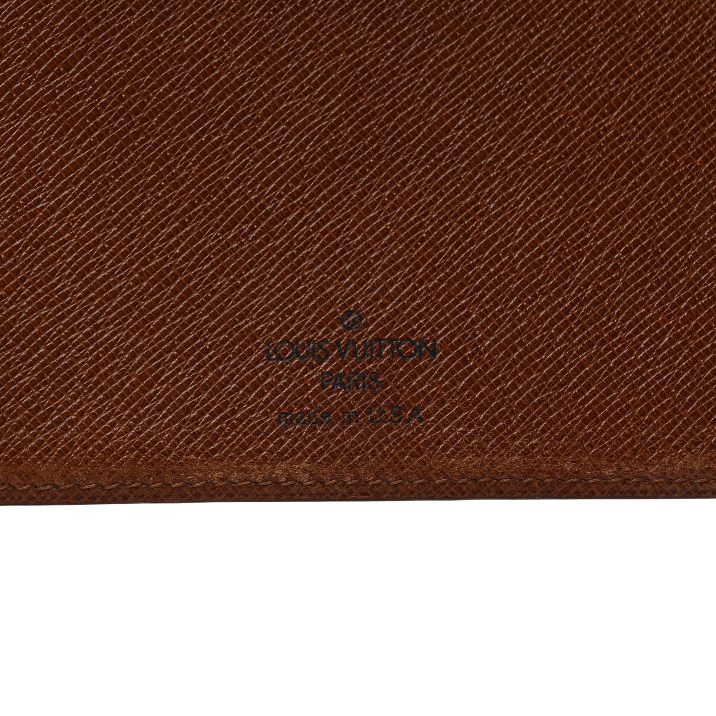 Monogram Simple Checkbook Holder Wallet Cover