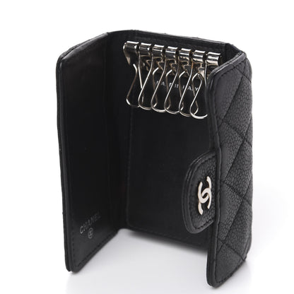 Chanel Caviar Quilted 6 Key Holder Black 10 of 12