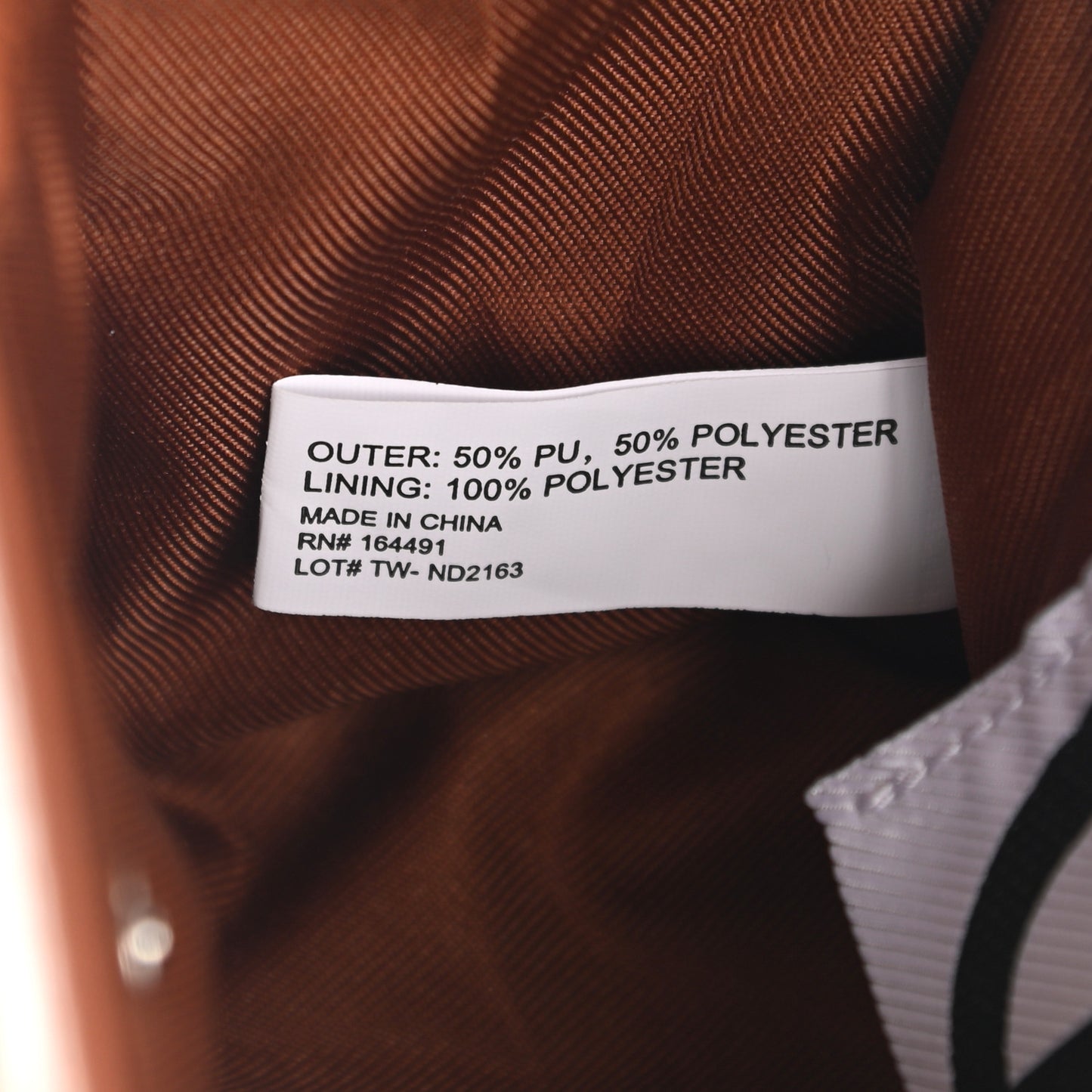 Vegan Leather Small Shopping Bag Tan