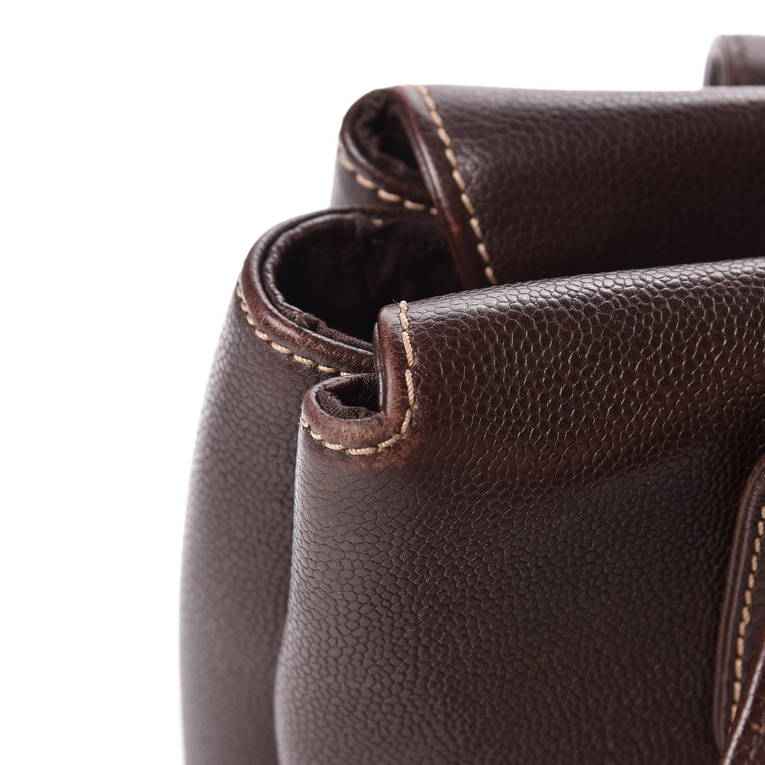 Chanel Caviar Small Tote Brown 15 of 21