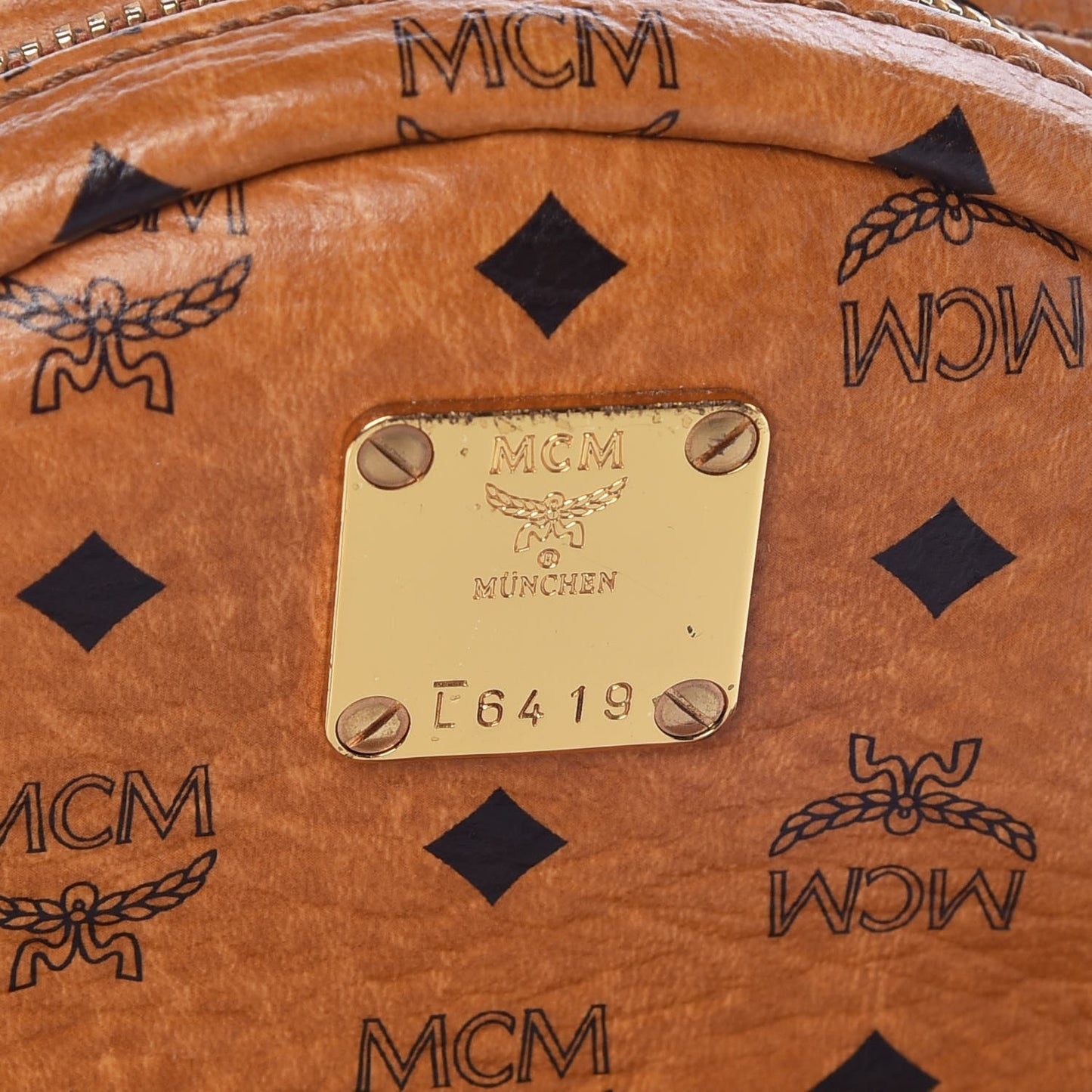 Visetos Side Stud Mini Stark Backpack Cognac