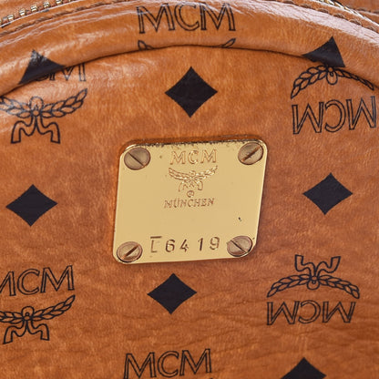 MCM Visetos Side Stud Mini Stark Backpack Cognac 8 of 8