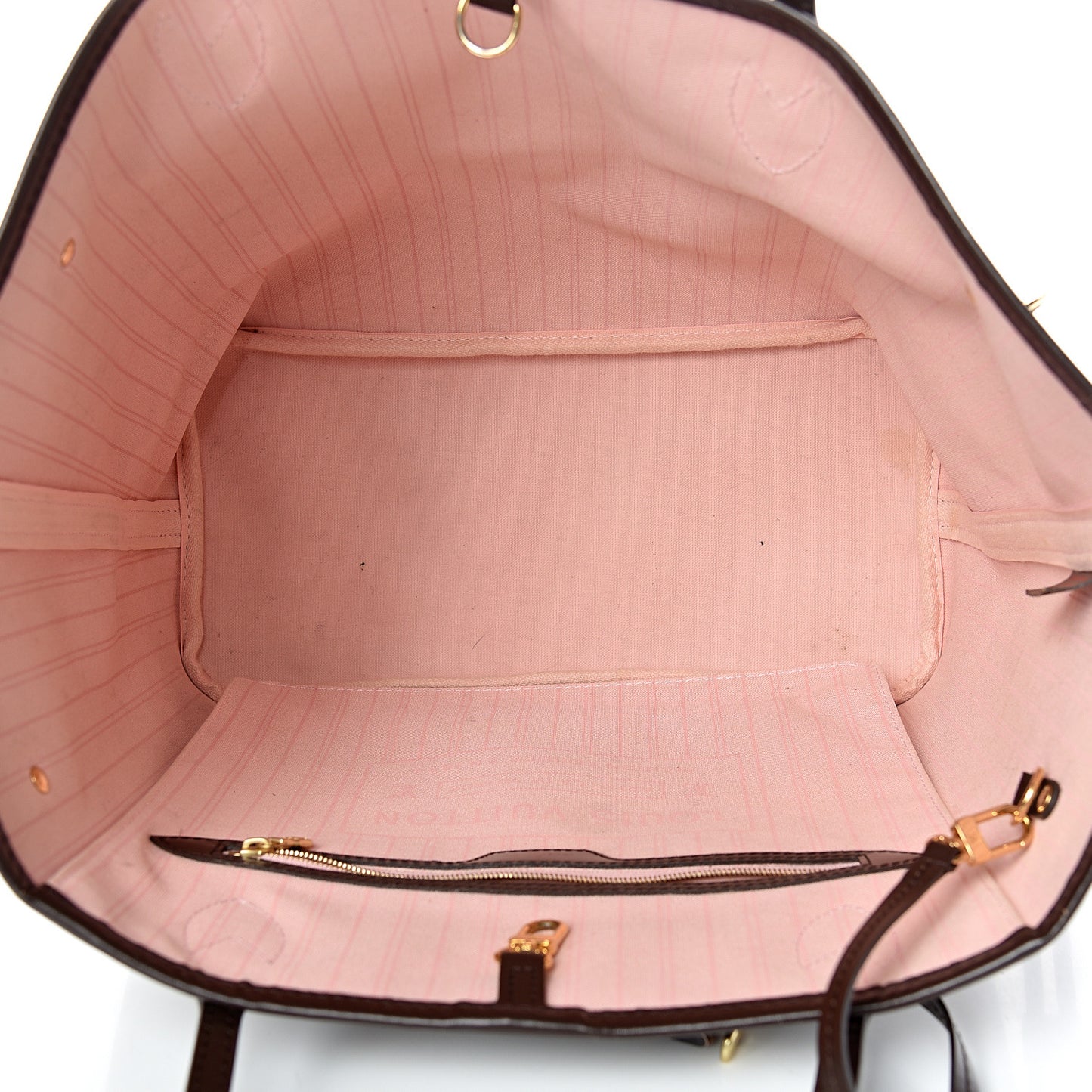 Damier Ebene Neo Neverfull MM Rose Ballerine