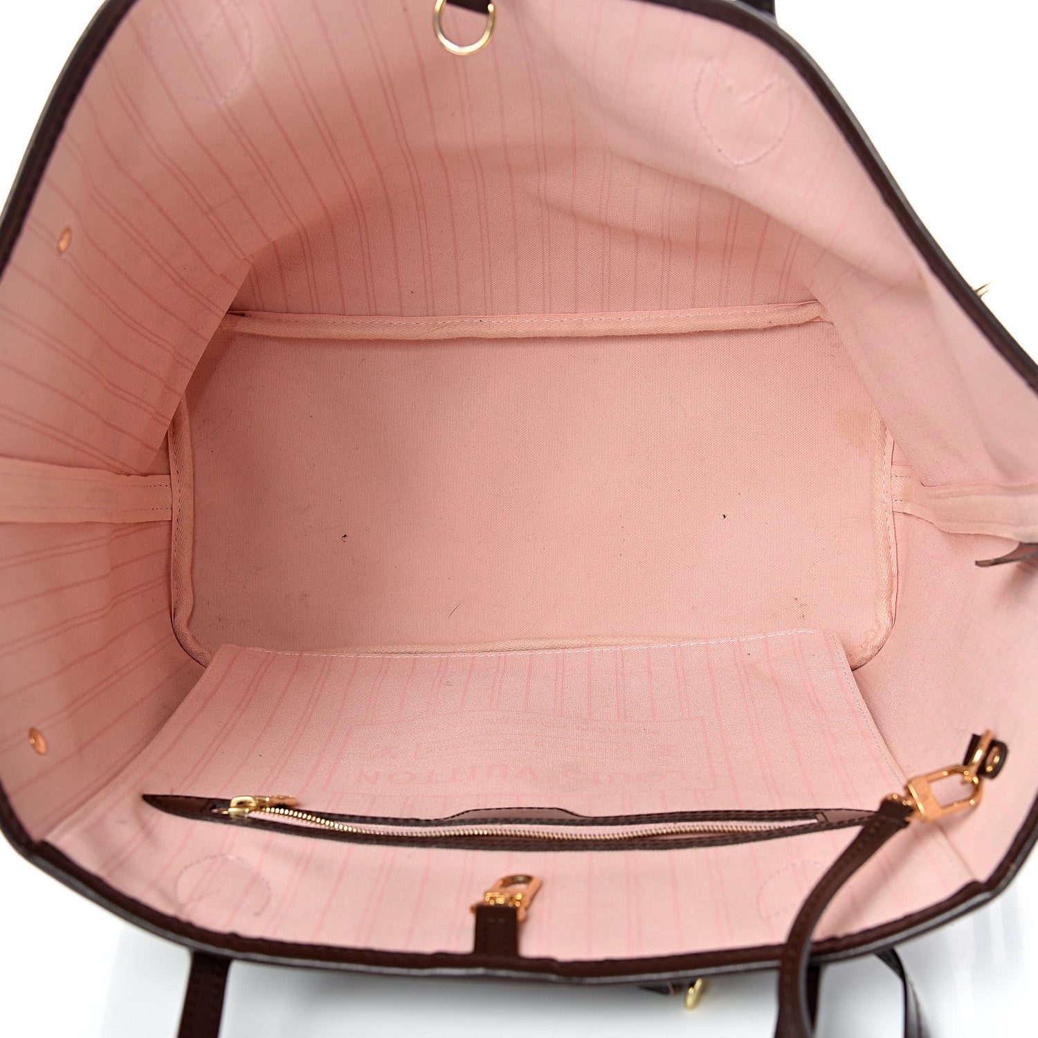 Louis Vuitton Damier Ebene Neo Neverfull MM Rose Ballerine 5 of 22