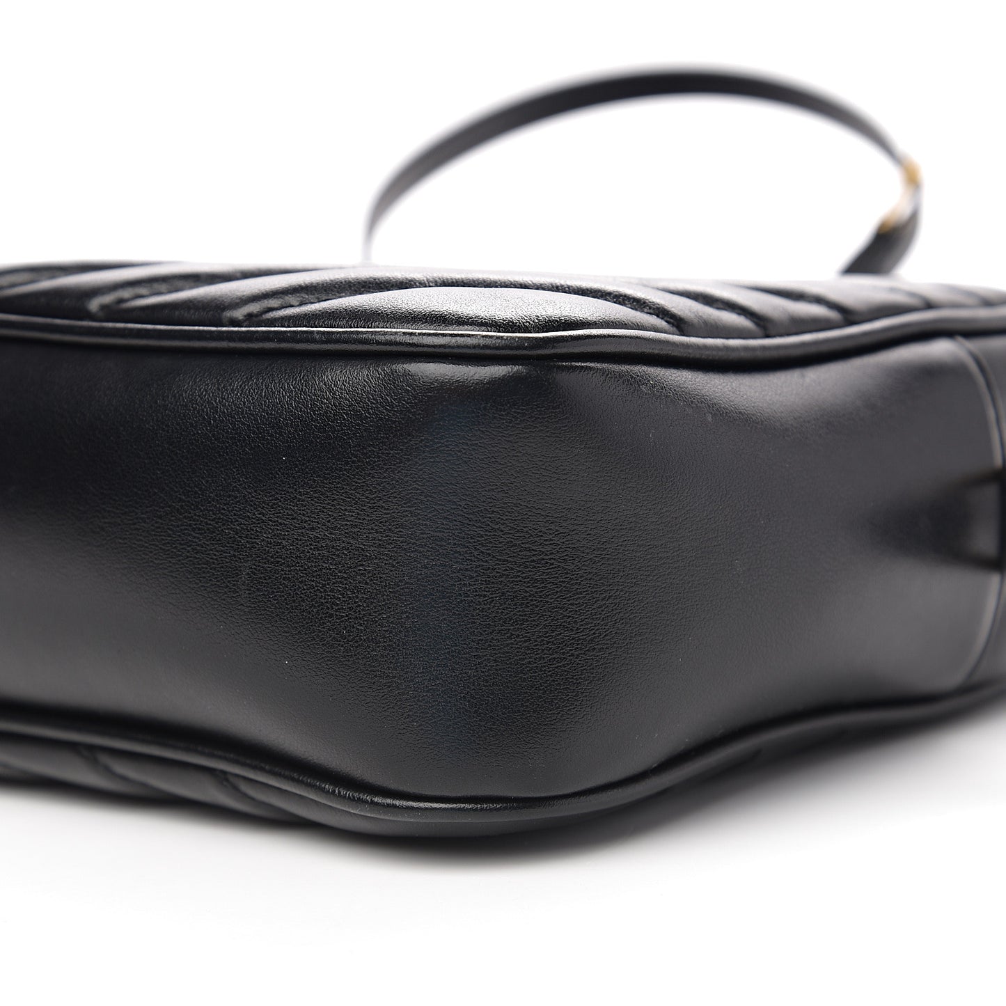 Calfskin Matelasse Monogram Lou Camera Bag Black