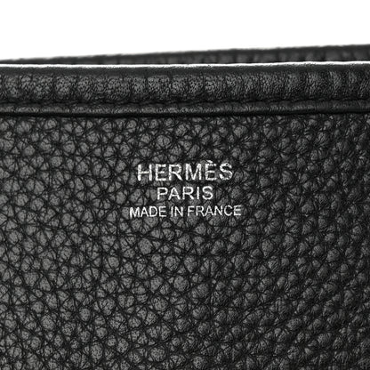 Hermes Taurillon Clemence Evelyne II GM Black 6 of 10