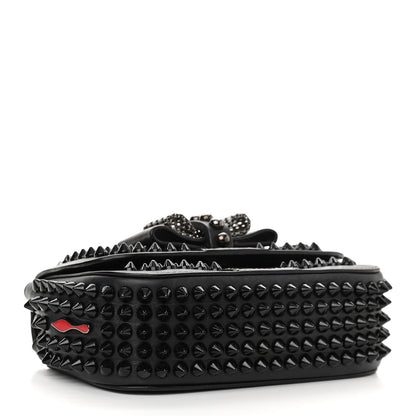 Christian Louboutin Calfskin Spikes Sweety Charity Crossbody Bag Black 4 of 13