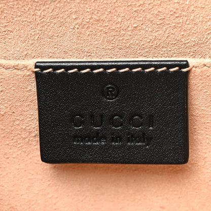 Gucci Velvet GG Monogram Web Mini Sylvie Top Handle Bag Brown Black Oro Vecchio 6 of 11