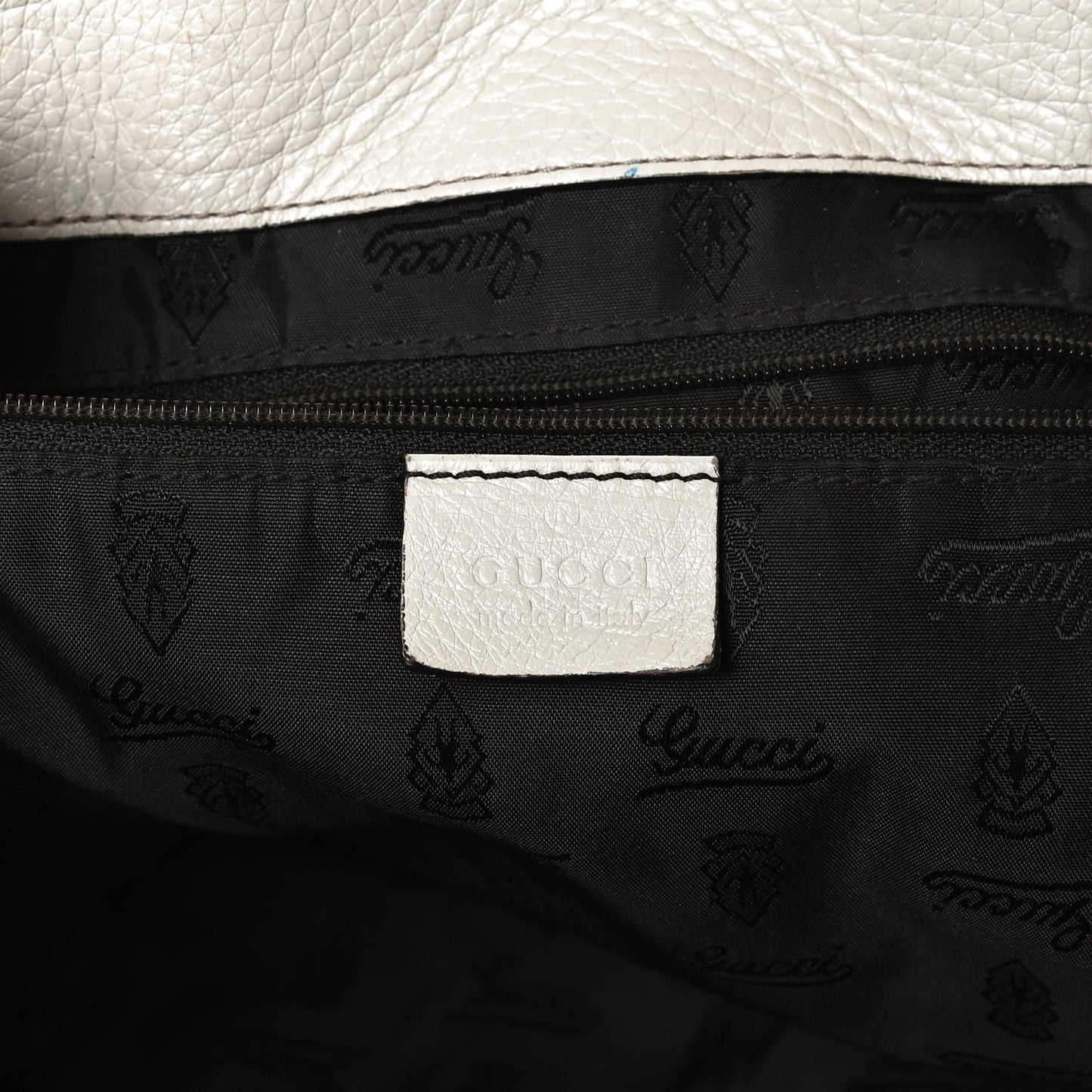 Guccissima New Ladies Web Tote Off White