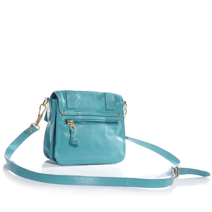 Proenza Schouler Leather PS1 Mini Pouch Messenger Bag Lagoon 3 of 11