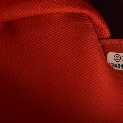 Chanel Calfskin Perforated Up In The Air Shoulder Bag Red 7 of 7