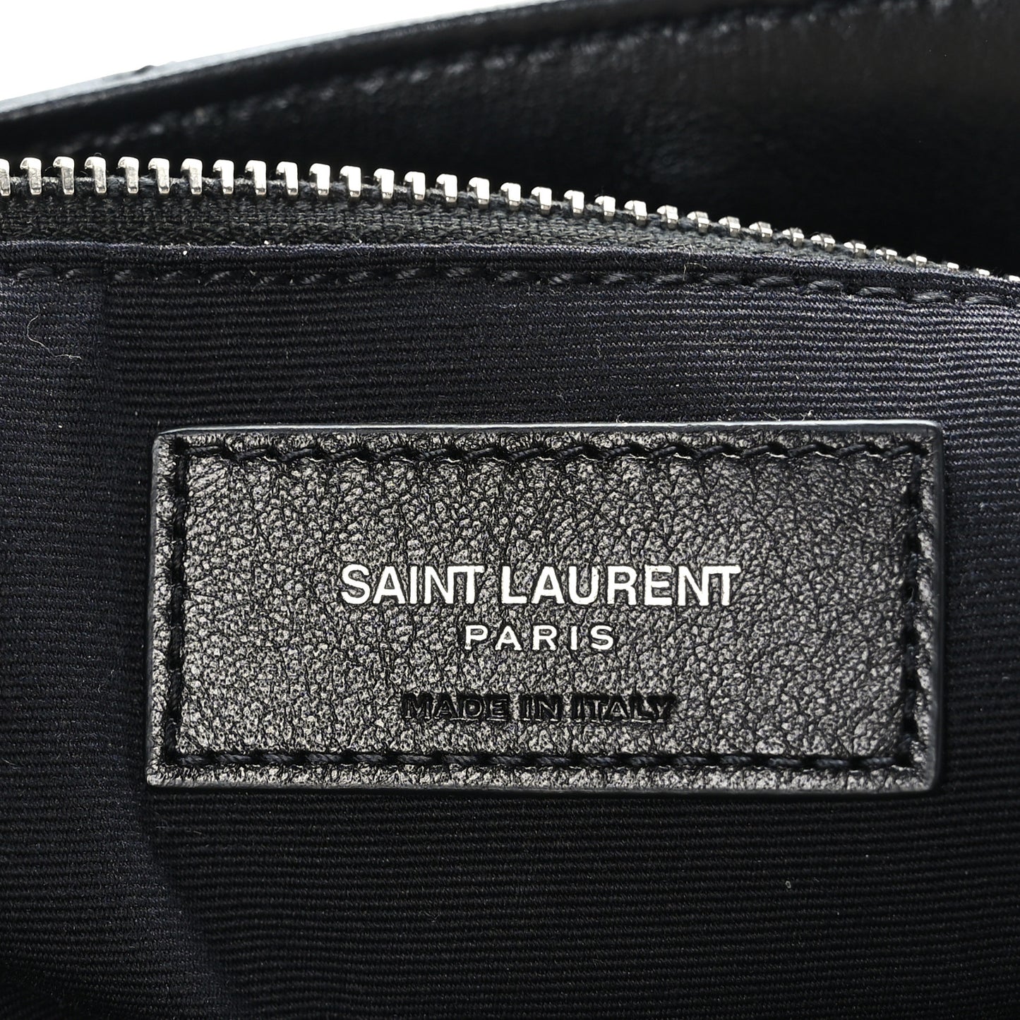 Calfskin Y Quilted Monogram Medium Loulou Chain Satchel Black