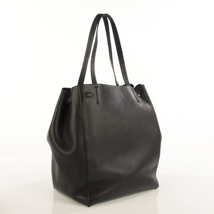 Celine Soft Grained Calfskin Medium Cabas Phantom Black 4 of 10