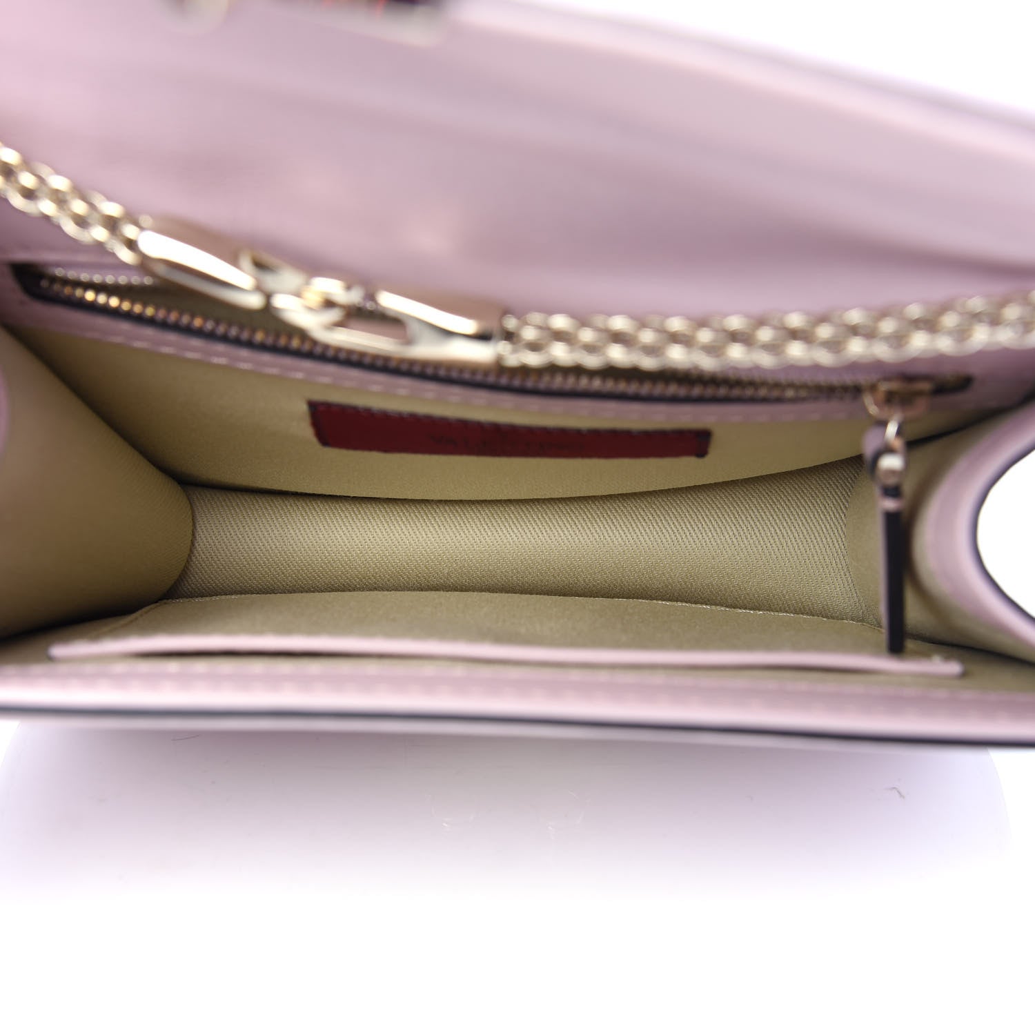 Valentino Garavani Vitello Small Glam Lock Rockstud Flap Water Rose 5 of 9