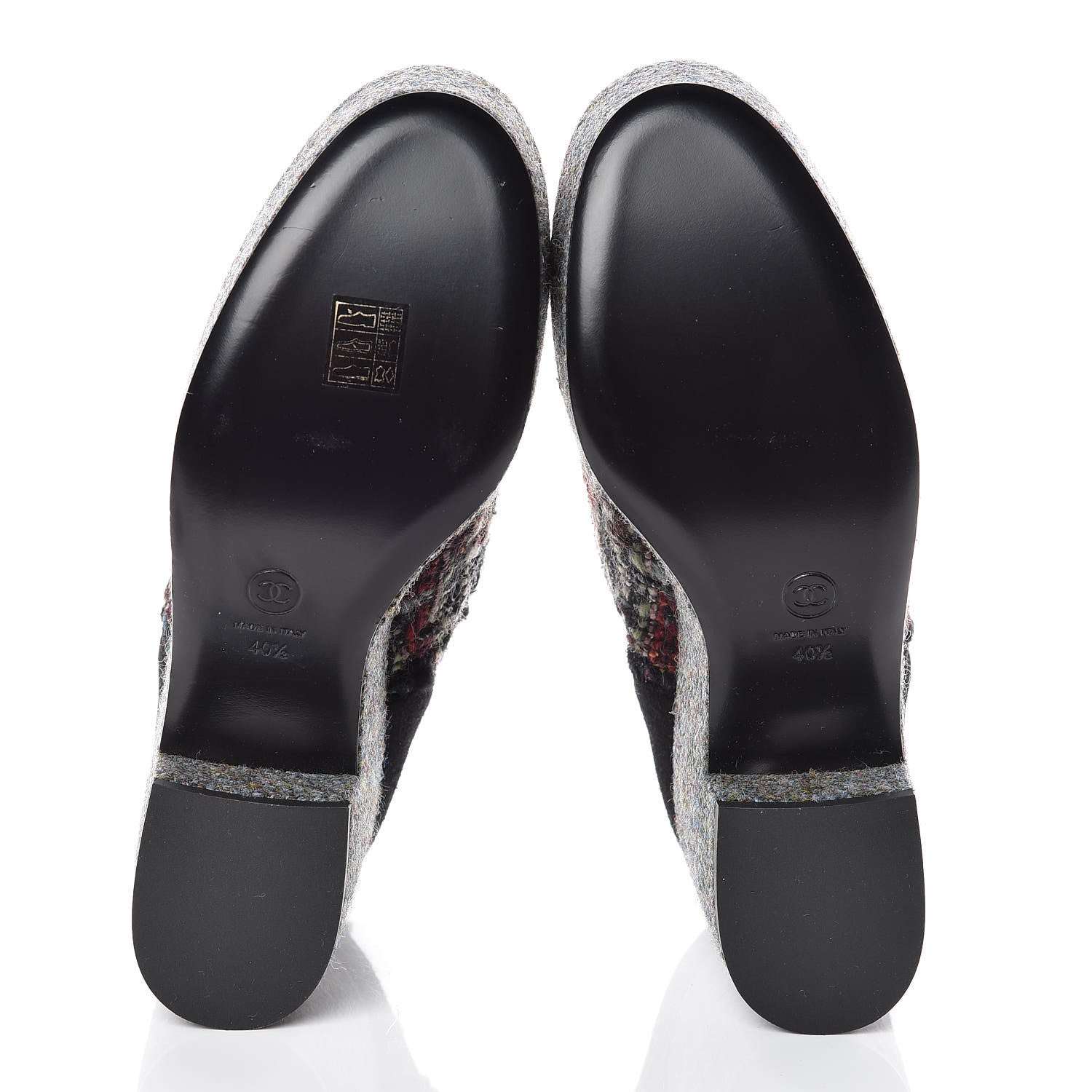 Chanel Tweed Lace Up Platform Oxford 40.5 Multicolor 5 of 8