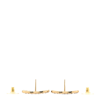 Chanel Gripoix Poured Glass Along The Nile CC Earrings Purple Gold 3 of 4