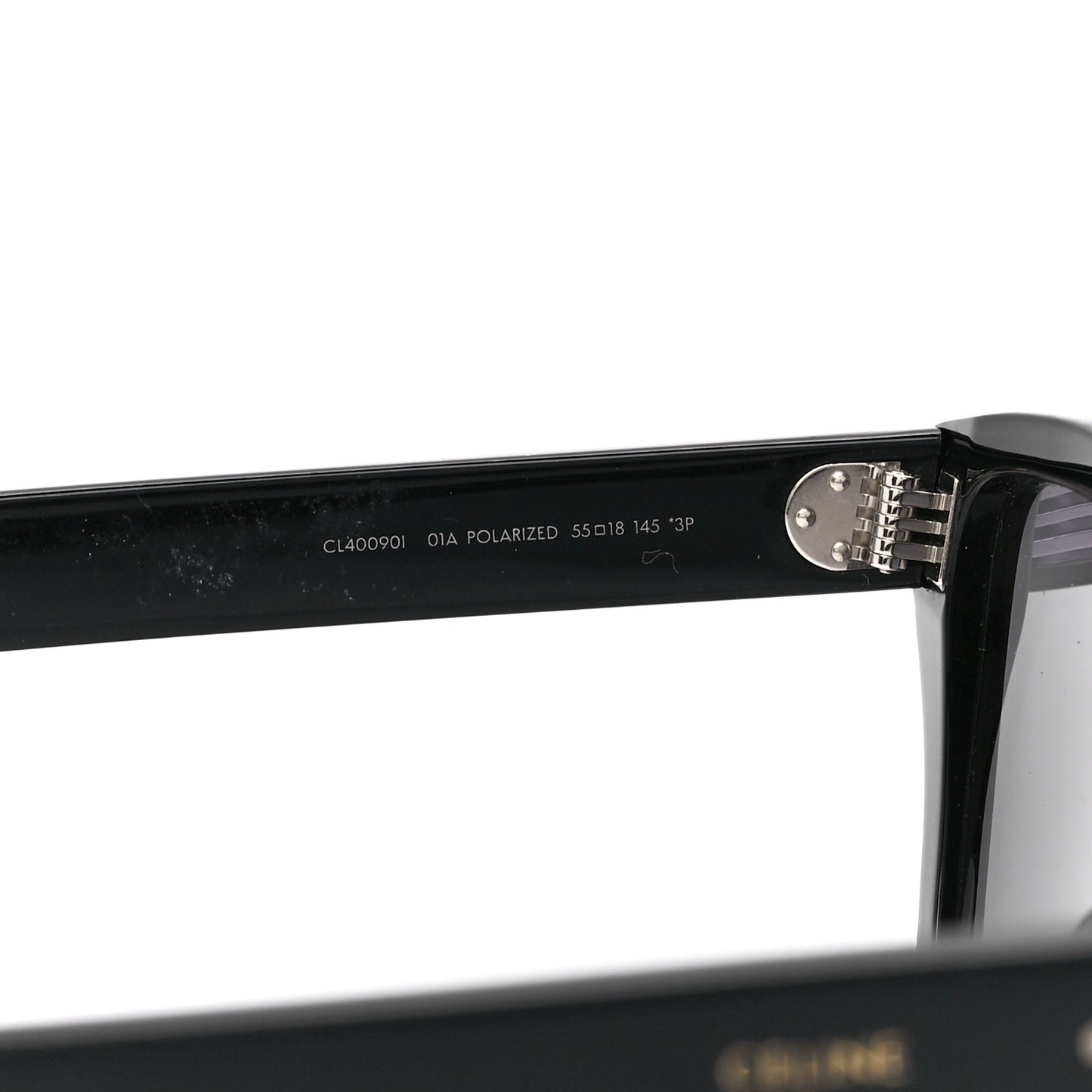 Acetate Polarized Square Sunglasses CL40090I Black