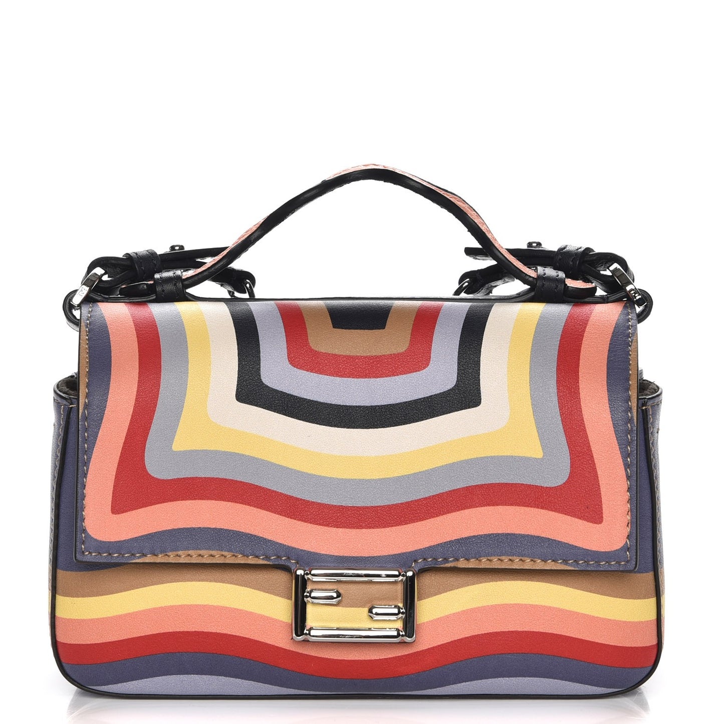 Vitello Dolce Hypnotic Micro Double Baguette Multicolor Blue Notte