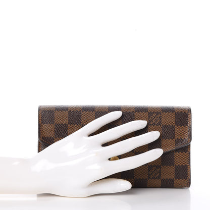 Louis Vuitton Damier Ebene Sarah Wallet NM 2 of 15
