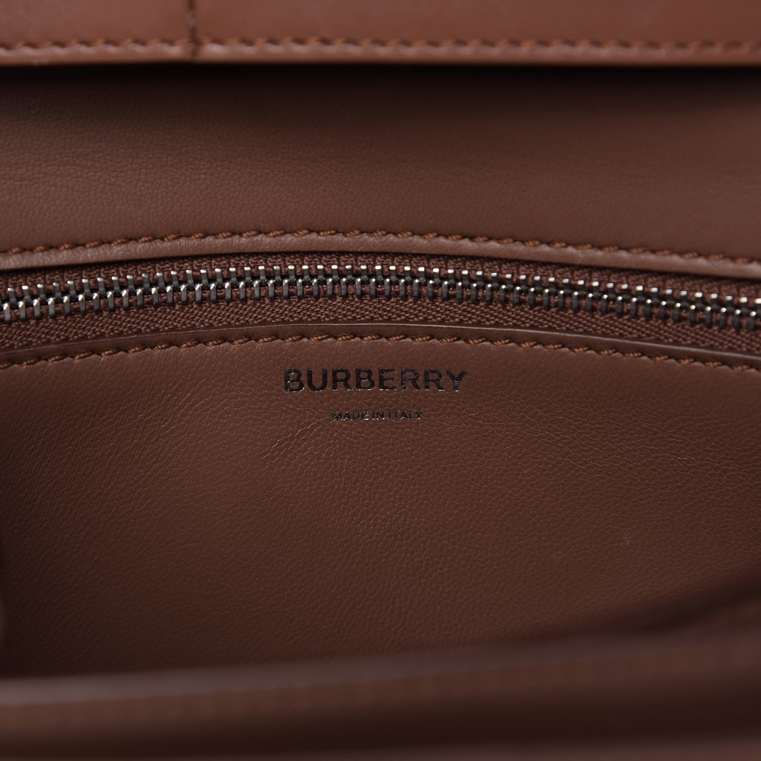 Burberry Calfskin Small TB Bag Malt Brown 8 of 9
