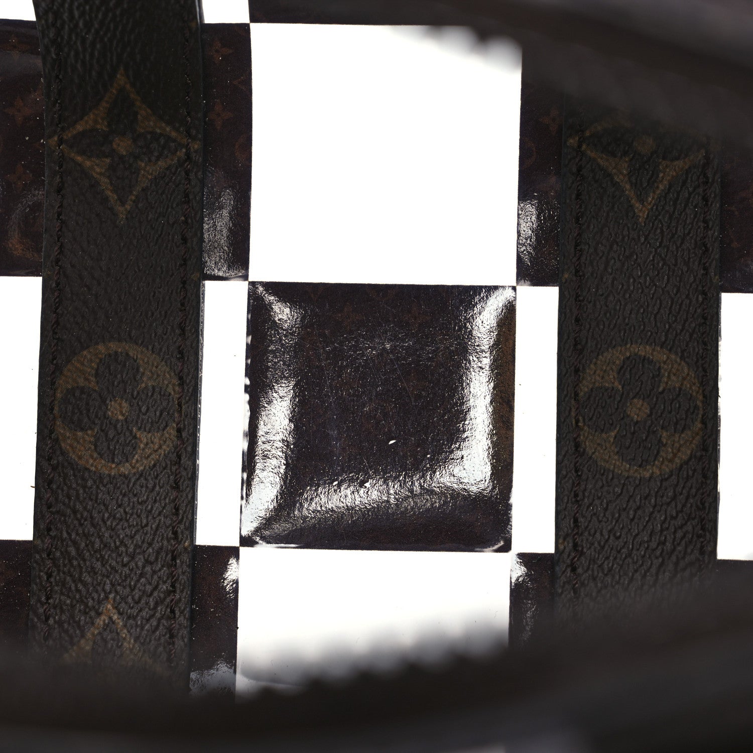 Louis Vuitton PVC Monogram Chess Keepall Bandouliere 25 5 of 12