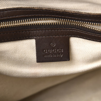 Gucci Monogram Vintage Web Medium Boston Dark Brown 7 of 11