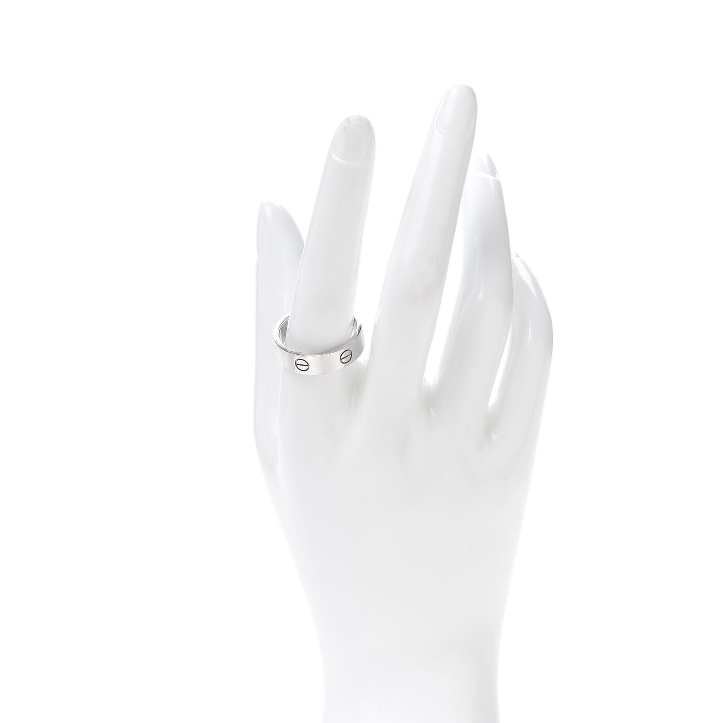 18K White Gold 5.5mm LOVE Ring 62 10