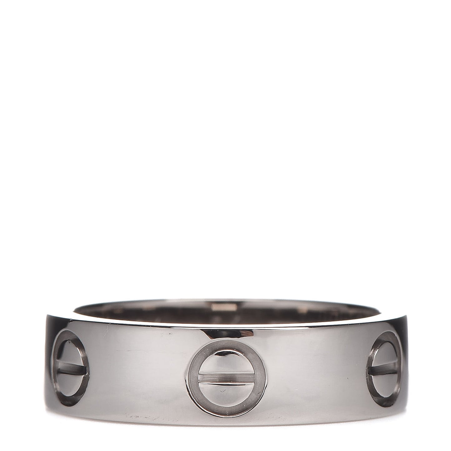 18K White Gold 5.5mm LOVE Ring 54 6.75