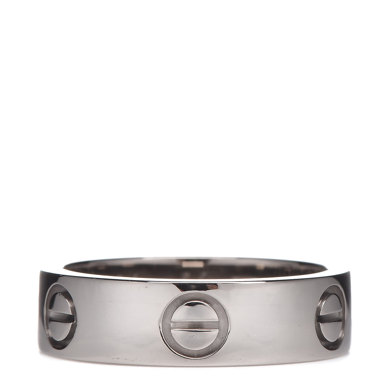 Cartier 18K White Gold 5.5mm LOVE Ring 54 6.75 3 of 4