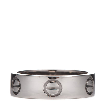 Cartier 18K White Gold 5.5mm LOVE Ring 54 6.75 3 of 4