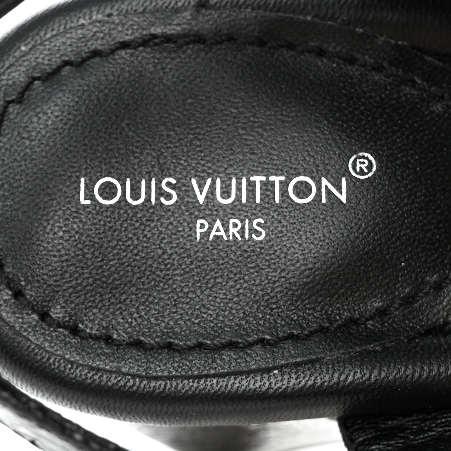 Louis Vuitton Metallic Crinkled Calfskin LV Edge Sandals 38.5