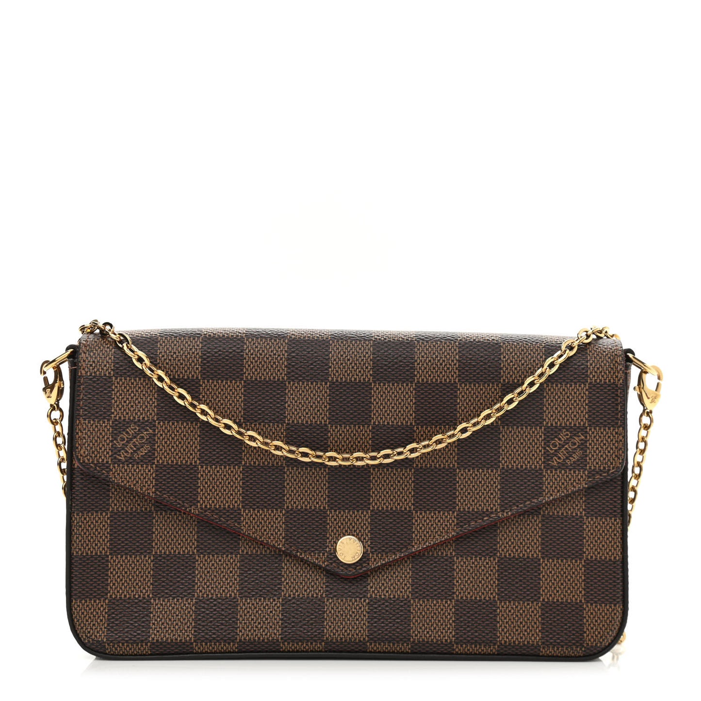 Damier Ebene Pochette Felicie Chain Wallet
