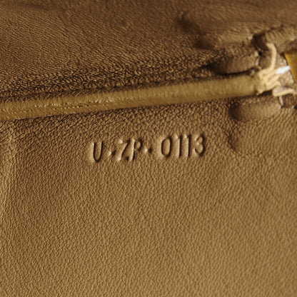 Celine Lambskin Bi-Color Solo Clutch Pouch Beige Butter 9 of 10