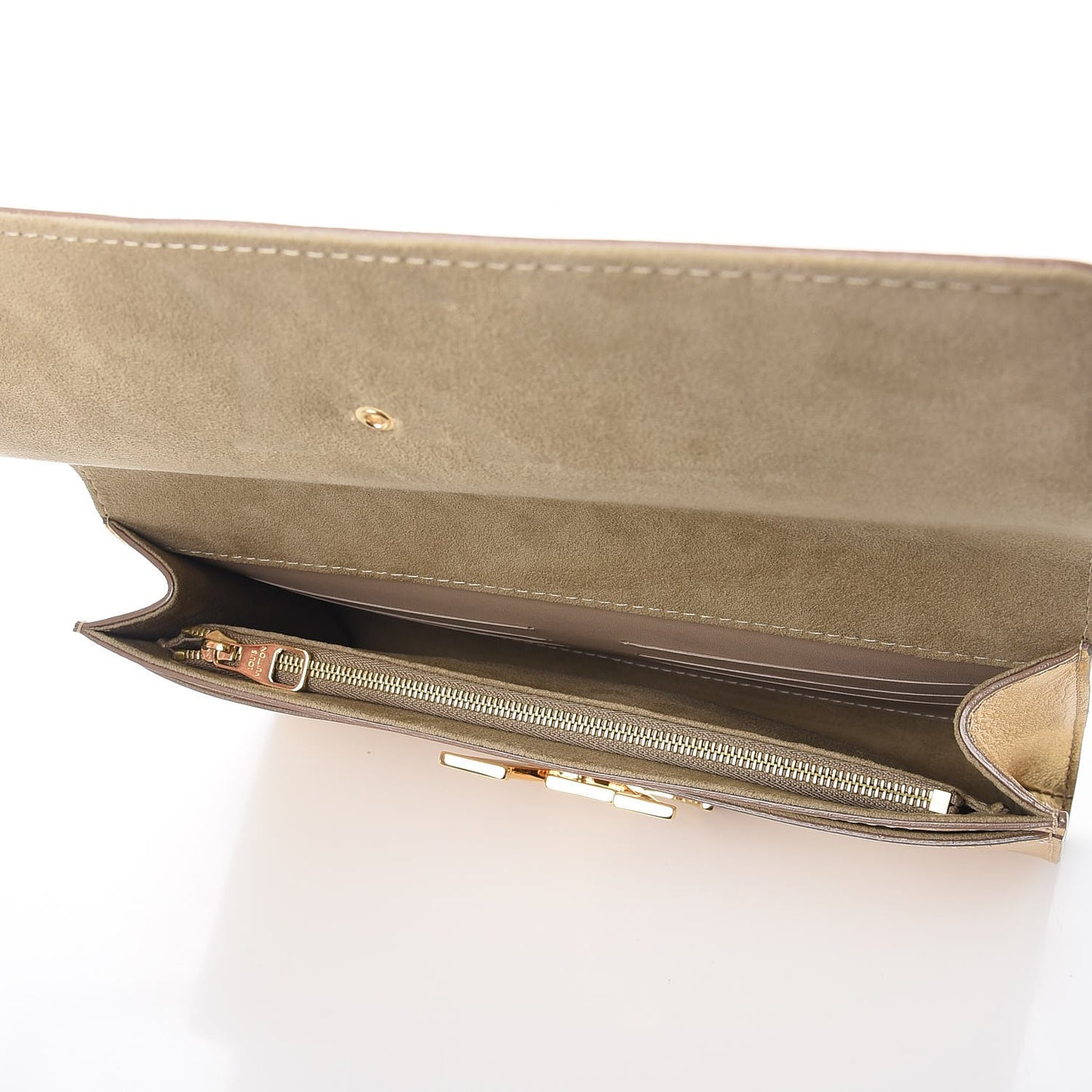 Calfskin Neo Sobe Louise EW Clutch Gold